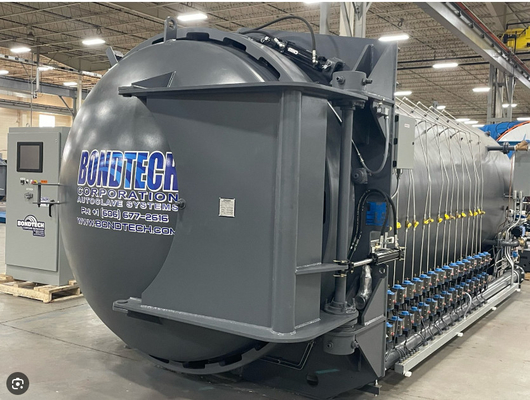 Autoclave industrial compuesto de alta presión para una longitud efectiva de 1 a 15 m