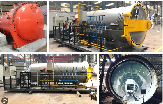 Autoclave compuesto de calefacción eléctrica de 220 V para vulcanización de caucho Diámetro 600-5000 mm