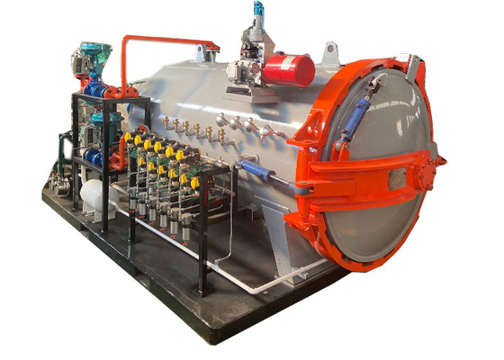 Control de alta precisión de presión Sistema de compresor de aire Productos deportivos Autoclaves para compuestos
