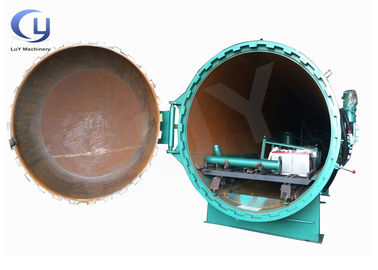 Instalaciones de tratamiento de postes de presión de control automatizado Autoclave Tipo horizontal de madera
