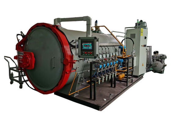 Simple operación y mantenimiento de alta temperatura curado de la industria electrónica campo autoclave de fibra de carbono