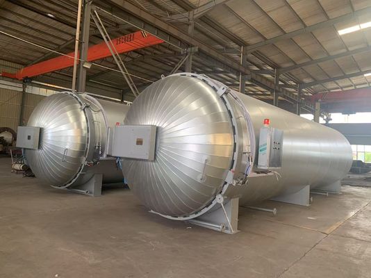 Sistema de bloqueo de seguridad del autoclave de campo deportivo Control de vacío independiente Producción Autoclave compuesto con núcleo del motor