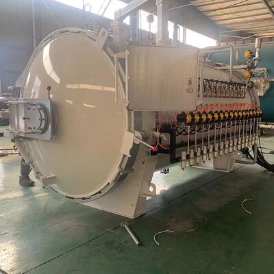 Autoclaves de curado a alta temperatura de mantenimiento de operación simple para productos compuestos deportivos de acero inoxidable