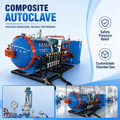 Motor de autoclave industrial con certificación CE de alta potencia 10Kw-700Kw de múltiples voltajes 380V/410V/220V, control de presión y temperatura preciso