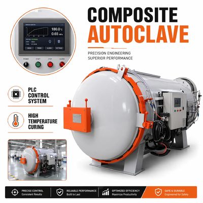 Autoclave de vulcanización de caucho con presión estable, 2,0x6,0m, 2,0x6,0m, 170, Control PLC para rodillo de manguera de goma, certificado CE ISO