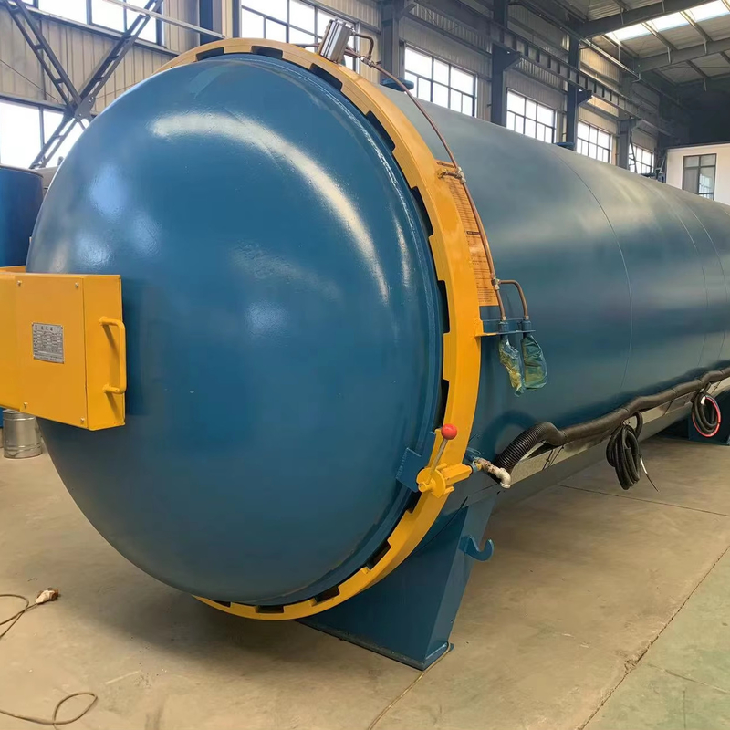 Presión de liberación en el interior del tanque de la mina Roller Vulcanización del tanque de caucho Atletismo de pista Vulcanización autoclave