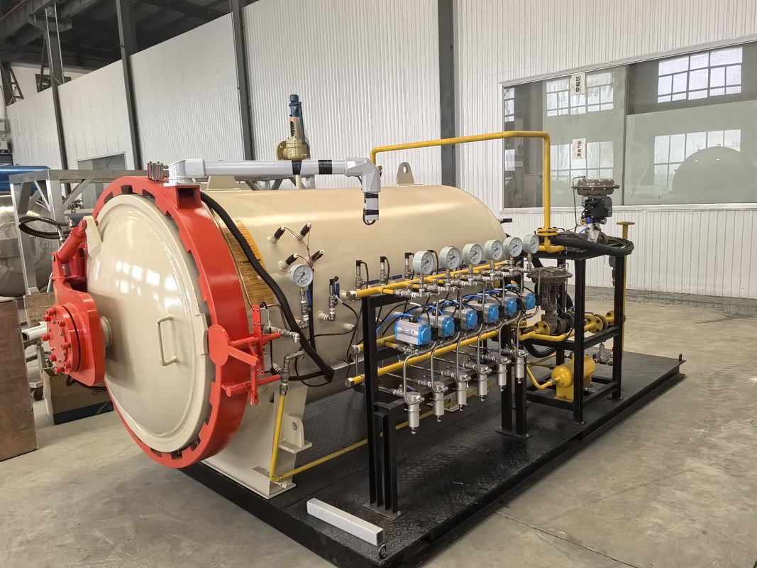Autoclave pequeño totalmente automático personalizado para piezas de automóviles como capó, techo, guardabarros, autoclave compuesto de carbono