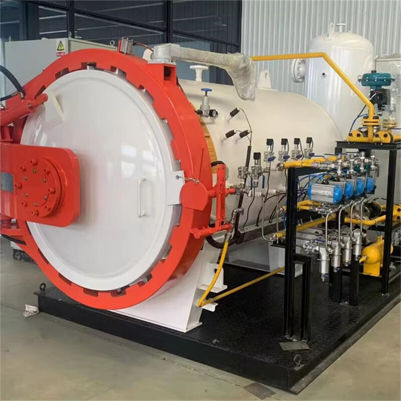 Autoclave industrial aprobado ISO 9001 NADCAP utilizado en componentes de defensa Alta presión Antifatiga Compuesto confiable