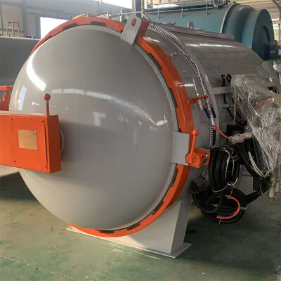 Autoclave de prensa caliente estándar de seguridad aplicado en el componente aeroespacial que hace que el cuerpo engrosado ajuste de presión estable