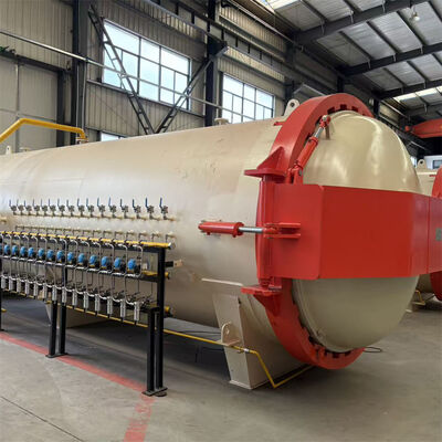 Autoclave de prensa en caliente industrial con certificación CE para curado de placas de fibra de carbono resistente a la alta presión y control automático completo